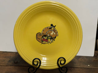 Fiesta Turkey Dinner Plate Thanksgiving Sunflower