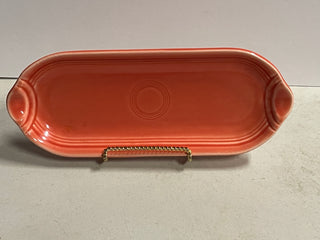Fiesta Corn Relish Tray Utility Tray Persimmon Retired Color