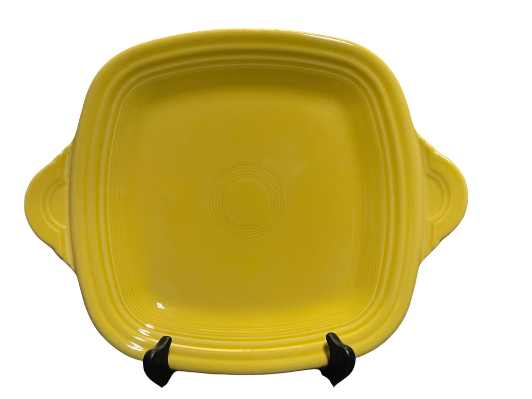 Fiesta Sunflower Yellow Square Tab  Serving - Hostess Tray NWT