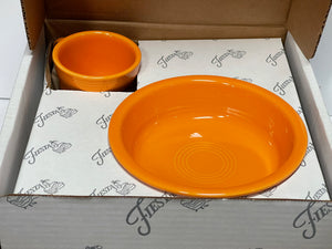 Fiesta 5 Piece TANGERINE Classic Place setting NIB