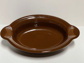 Fiesta Chocolate Tab Handled Large Casserole Oval Baker 24oz