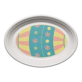 Fiesta Oval Platter Easter Egg - Turquoise