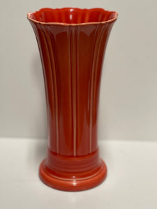 Fiesta Persimmon Medium Vase Retired Color 9.5