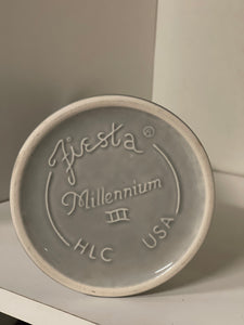 Fiesta Gray Millennium lll Vase Retired Color