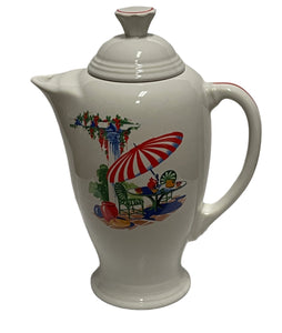 Fiesta China Specialties Sunporch Coffee Pot Server VHTF