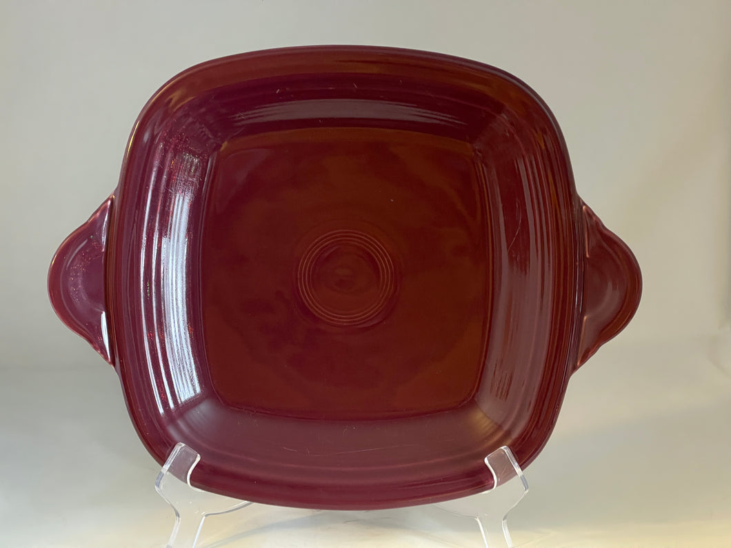 Fiesta Square Handled Serving Tray Claret