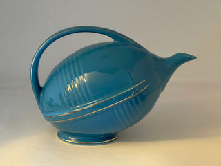 Hall China Specialties 1992  Peacock Football Teapot