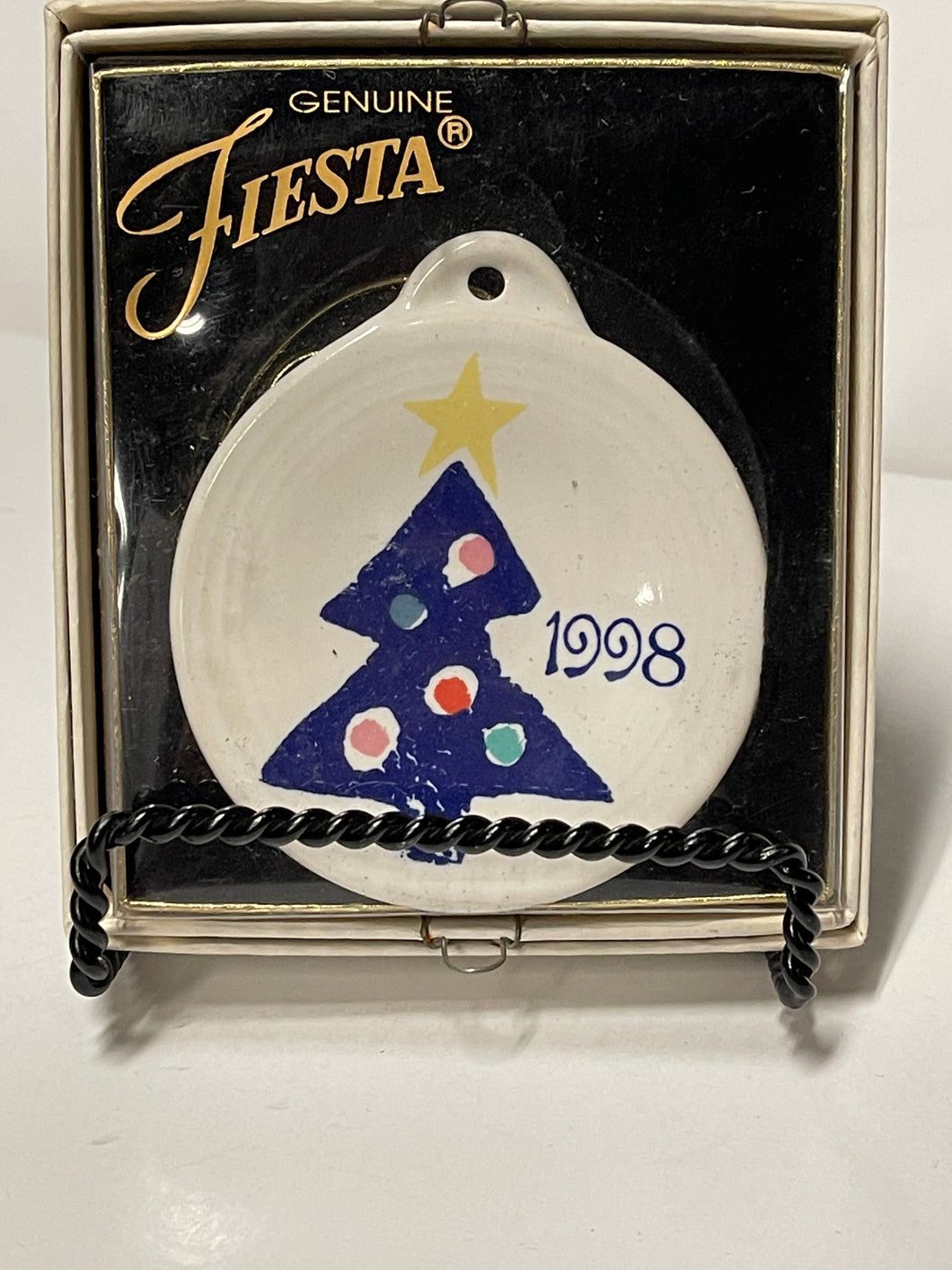 1998 Homer Lauglin Fiestaware Christmas Tree Ornament