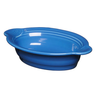 Fiesta Lapis Oval Baker Fiesta Retired 24 oz Tab Handle Casserole Dish