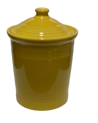 Fiesta Sunflower Large Canister Crock w Lid