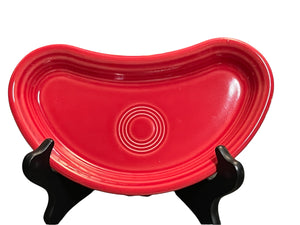 Fiesta Ware Crescent Bistro Dish Plate Tray Scarlet Red