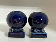 Load image into Gallery viewer, Fiesta Cobalt Bulb Candle Holder set
