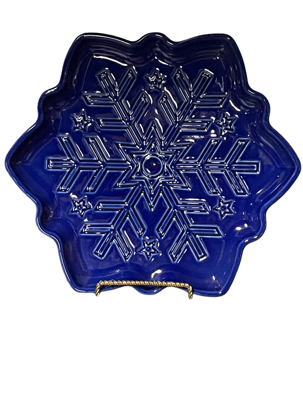 Fiesta Snowflake Shaped Plate Twilight