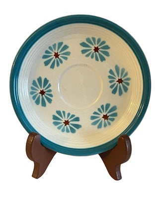 Vintage Fiesta Hawaiian Blue Daisy Pattern Saucer