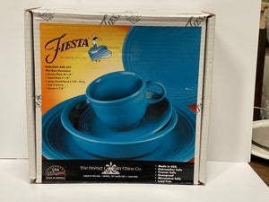 Fiesta 5 piece PEACOCK  Classic Place Setting Original Box NIB