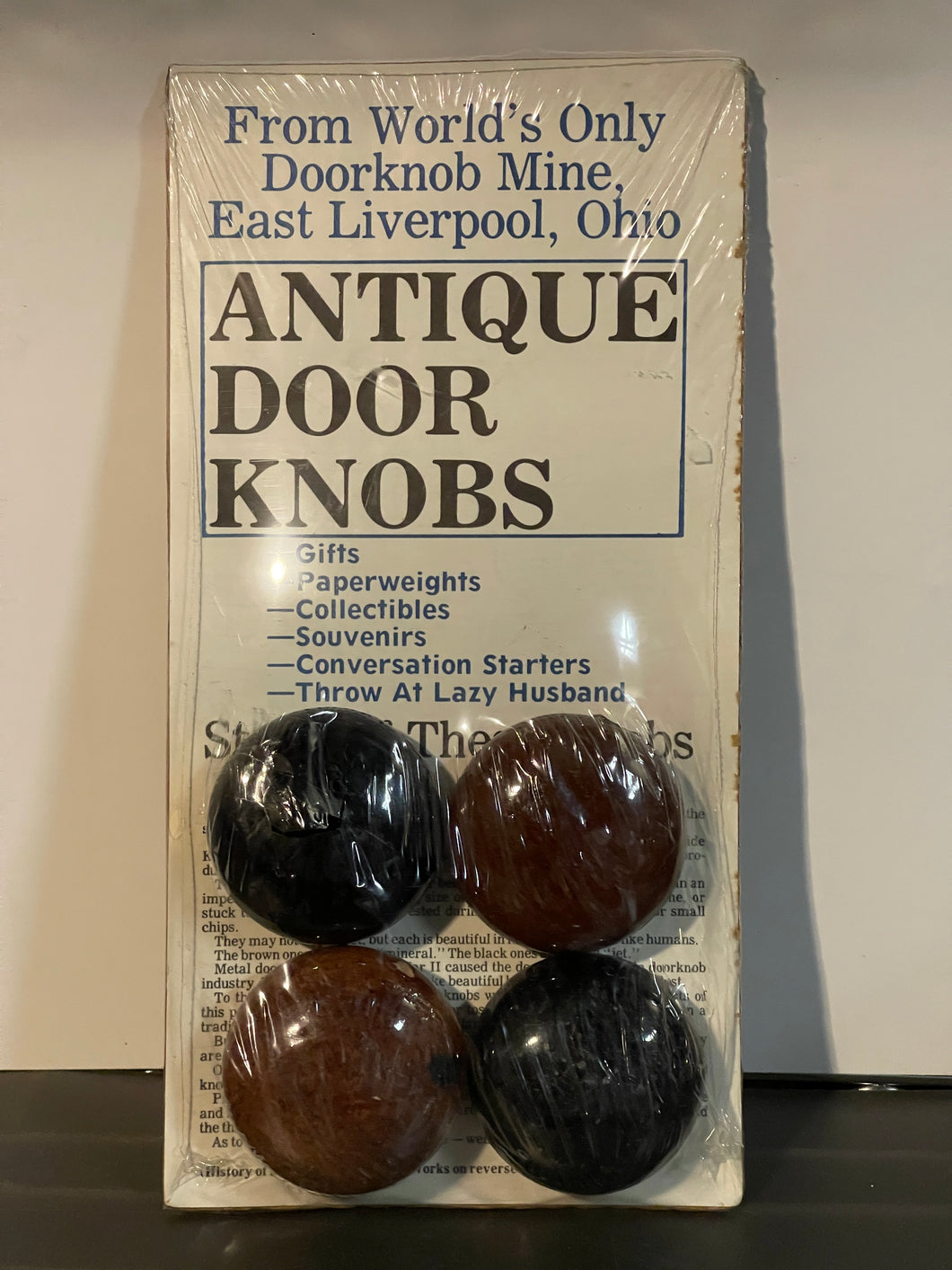 Vintage Antique Door Knobs East Liverpool Game