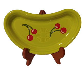 Fiestaware Exclusive HLCCA Crescent Tray Lemongrass Cherries