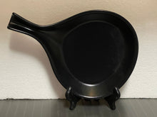 Load image into Gallery viewer, Hall Black Ceramic Retro Baking Skillet Dish Casserole Mid Century #1677 USA
