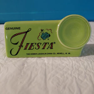Fiesta China Specialties Chartreuse Dealer Display Sign