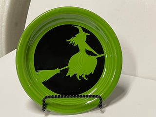 Fiesta Shamrock Moon Lit Witch Appetizer RETIRED