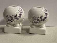 Load image into Gallery viewer, Fiesta Sugar Plum Fairy Bulb Candle Holder SET White HTF
