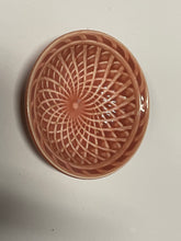 Load image into Gallery viewer, Harlequin Rose Basket Weave Nut Dish HTF.

