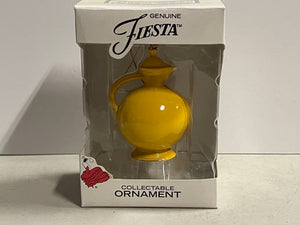 Fiesta Yellow Carafe Miniature Ornament NIB Go Along