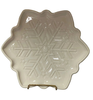 Fiesta Snowflake Shaped Plate WHITE