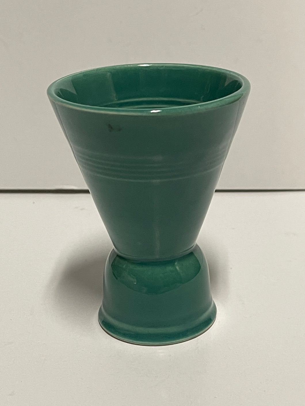 Vintage Homer Laughlin HARLEQUIN Fiesta double egg cup Spruce