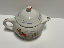 Load image into Gallery viewer, Fiesta China Specialties Nursery Rhyme Tom Tom The Pipers Son 2 cup Teapot HTF

