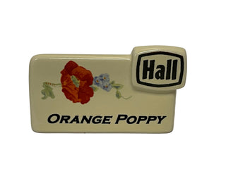 Hall Orange Poppy Display Dealer Sign