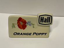 Load image into Gallery viewer, Hall Orange Poppy Display Dealer Sign
