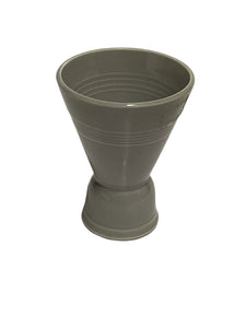 Vintage Homer Laughlin HARLEQUIN Fiesta double egg cup Gray