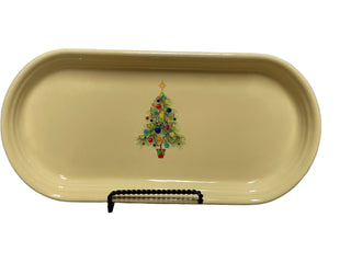Fiesta Christmas Tree on Ivory Bread Tray RETIRED 2011