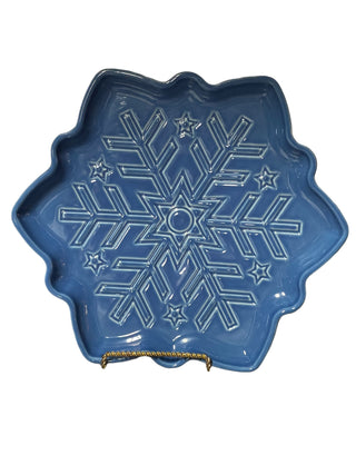 Fiesta Snowflake Shaped Plate Lapis