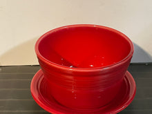 Load image into Gallery viewer, Fiesta Retired Planter Pot  w Base SCARLET
