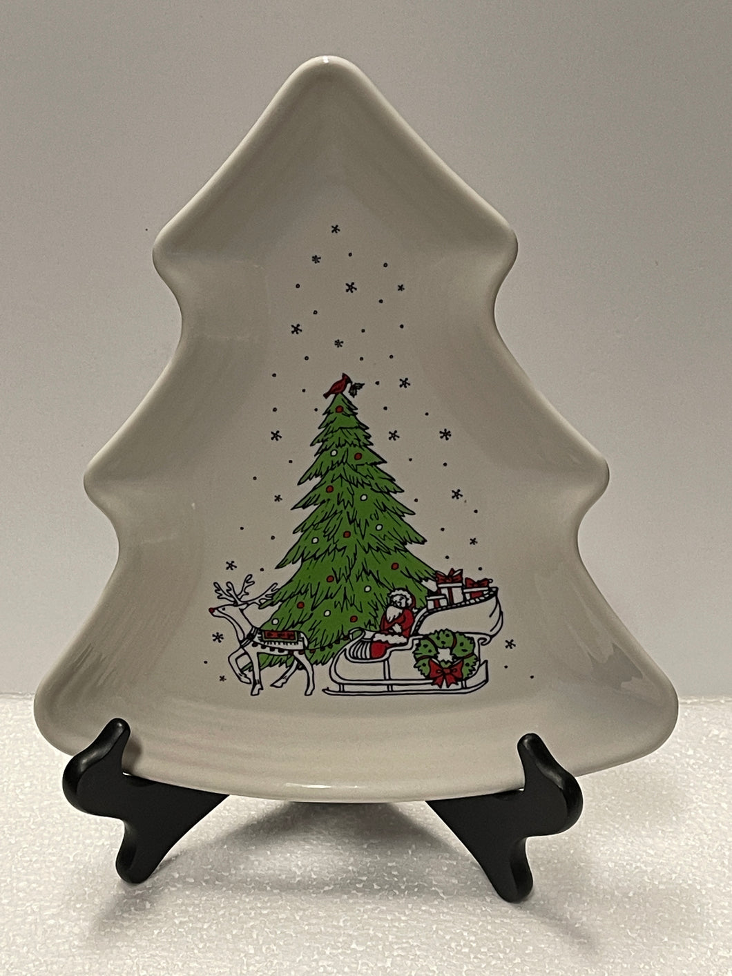 Fiesta Tree Plate Santa's Sleigh Christmas Whimsy.