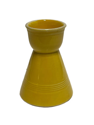 Vintage Homer Laughlin HARLEQUIN Fiesta double egg cup Yellow