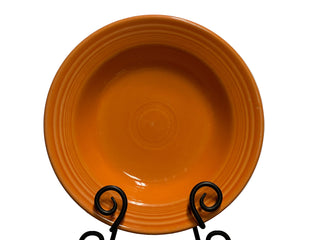 Fiesta Retired Tangerine Rim Soup Bowl 9"