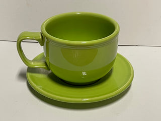 Fiesta Retired Chartreuse Jumbo Mug W Saucer