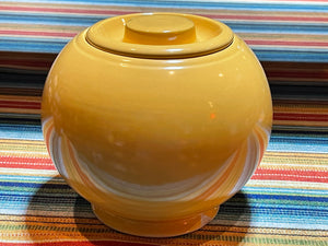 HLC Fiesta Kitchen Kraft Yellow Large Ball Cookie Jar