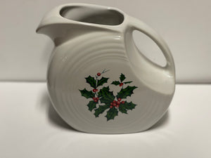 Fiesta Holly & Berry Water Pitcher