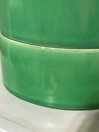 Vintage Kitchen Kraft Stacking Refrigerator Set Original Green