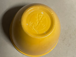Vintage # 2 Original Yellow Nesting Mixing Bowl Has Rings