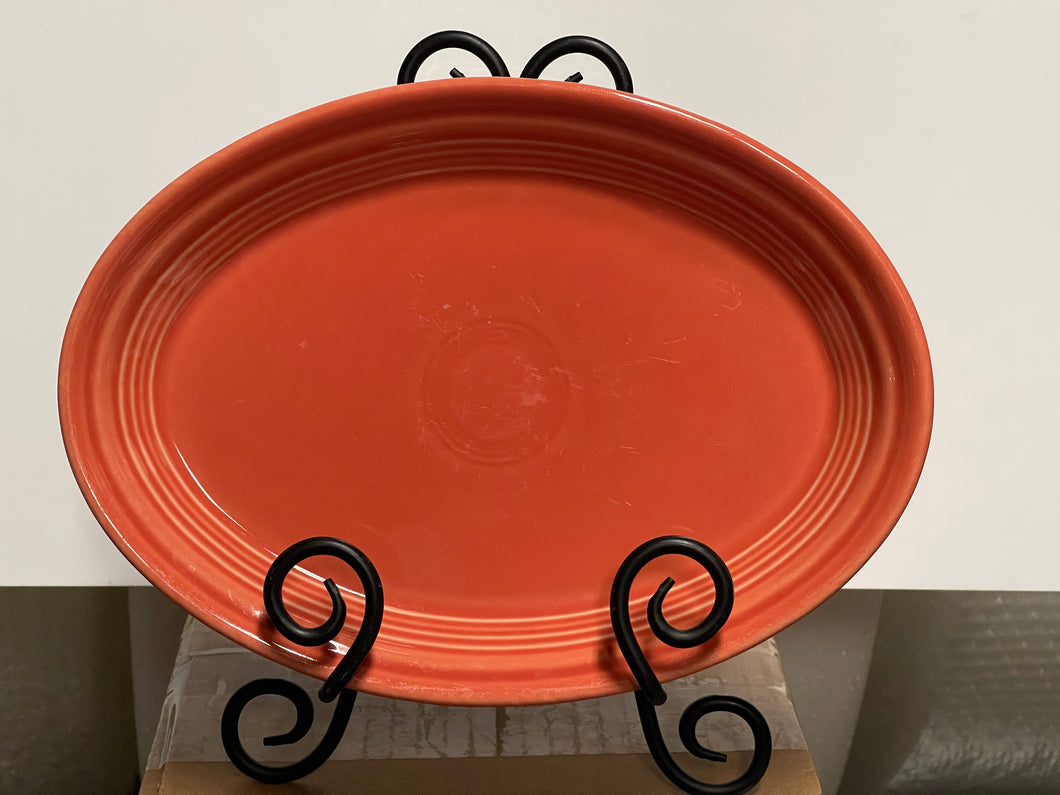 Fiesta Small Oval Platter - Persimmon