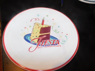 Fiesta 80th Birthday Luncheon Plate