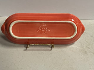 Fiesta Corn Relish Tray Utility Tray Persimmon Retired Color