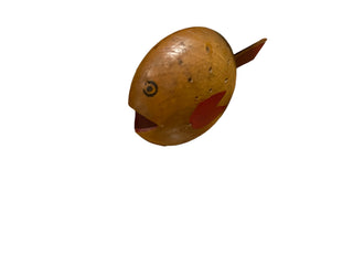 Vintage Fiesta Wood Hors D'oeuvres Round Holder w Toothpick holder in Middle