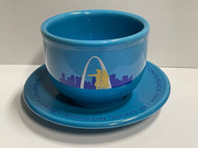 Load image into Gallery viewer, Fiesta HLCCA 2006 St Louis Missouri ARCH Chile Bowl and Saucer Peacock
