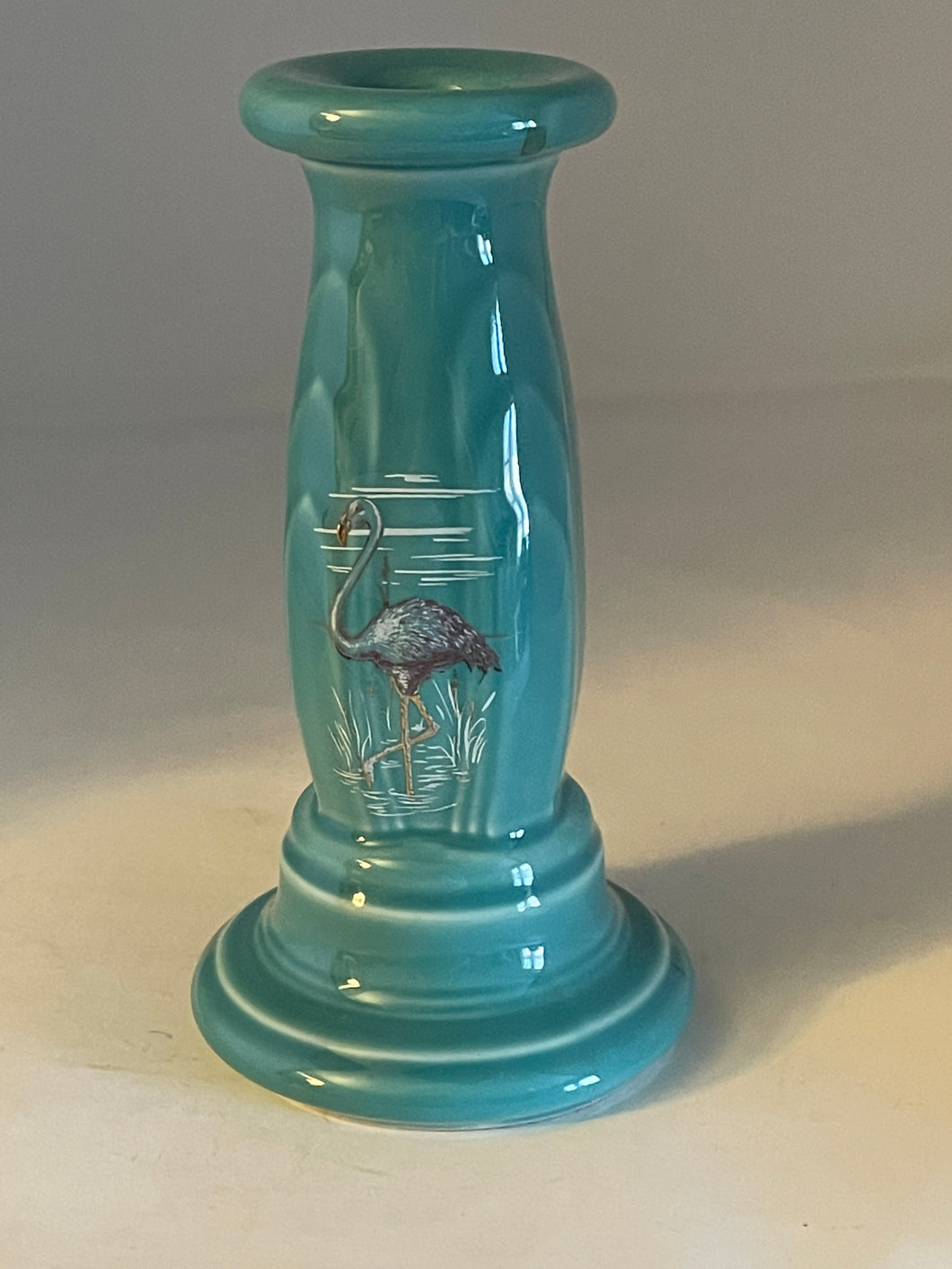 Fiesta Y2K Tapered Candle Stick Noon Over Miami Turquoise China Specialties HTF 1